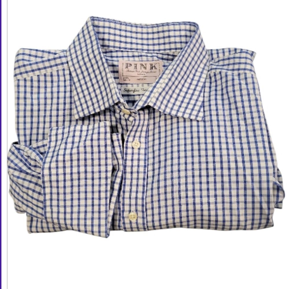 Thomas PINK Checkered Shirt